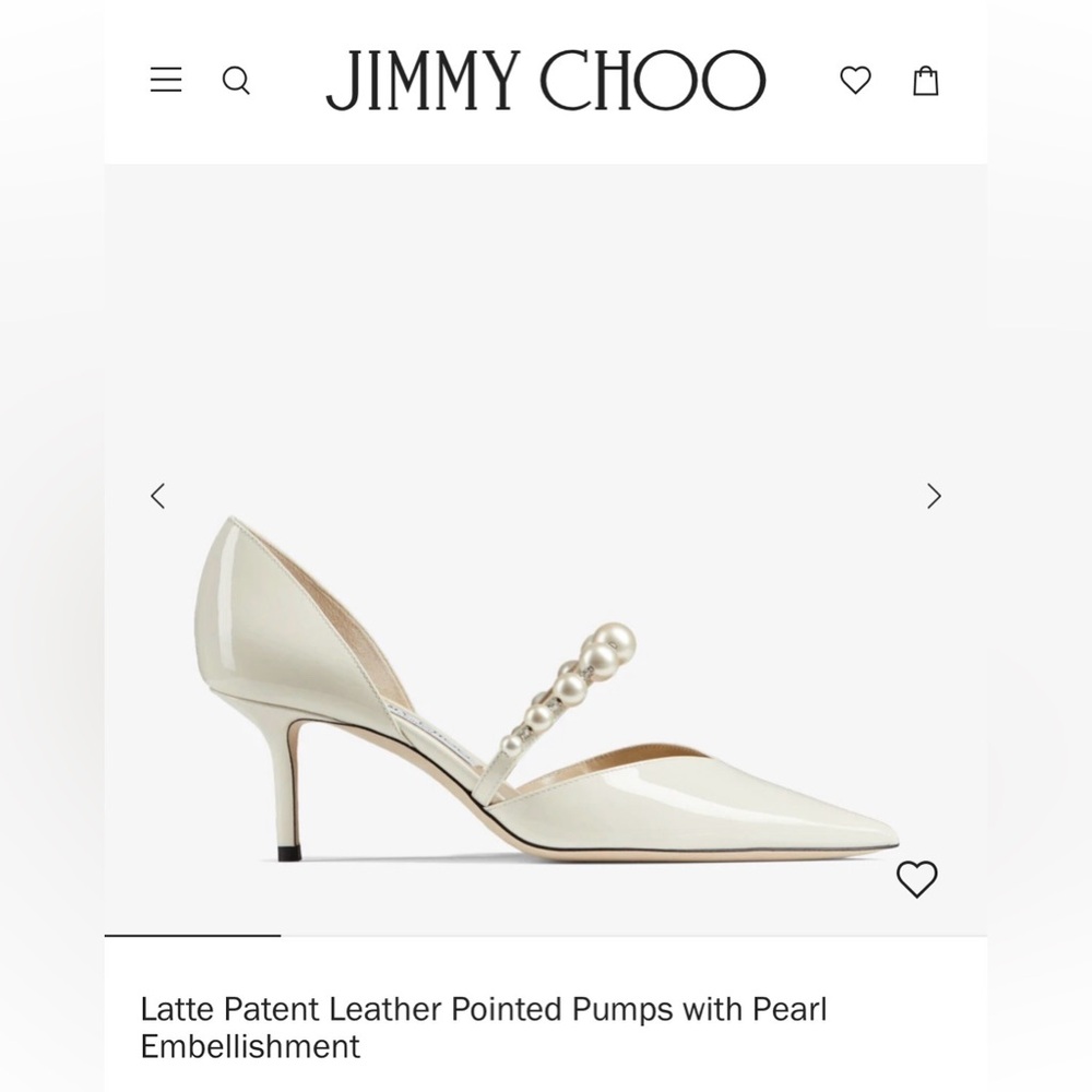 Jimmy Choo Aurelie 65 Pumps in Latte/White